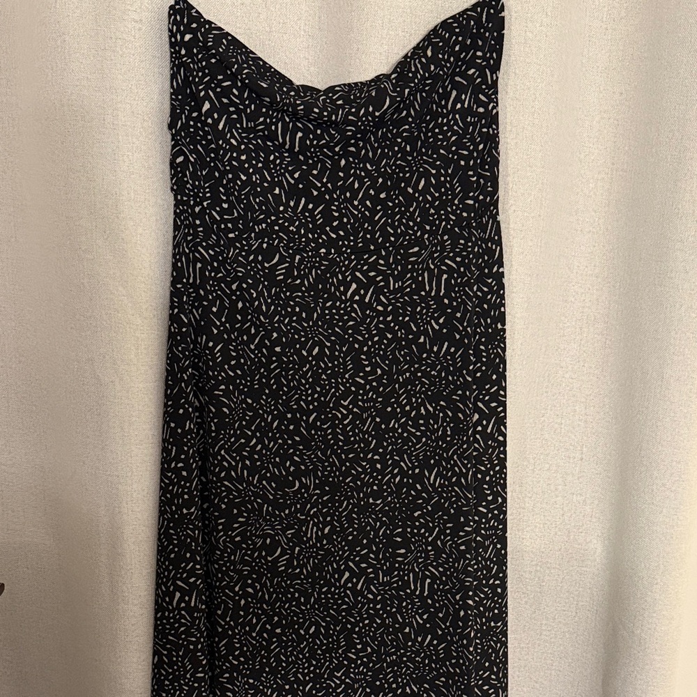 Banana Republic Strapless Black and White Dress
